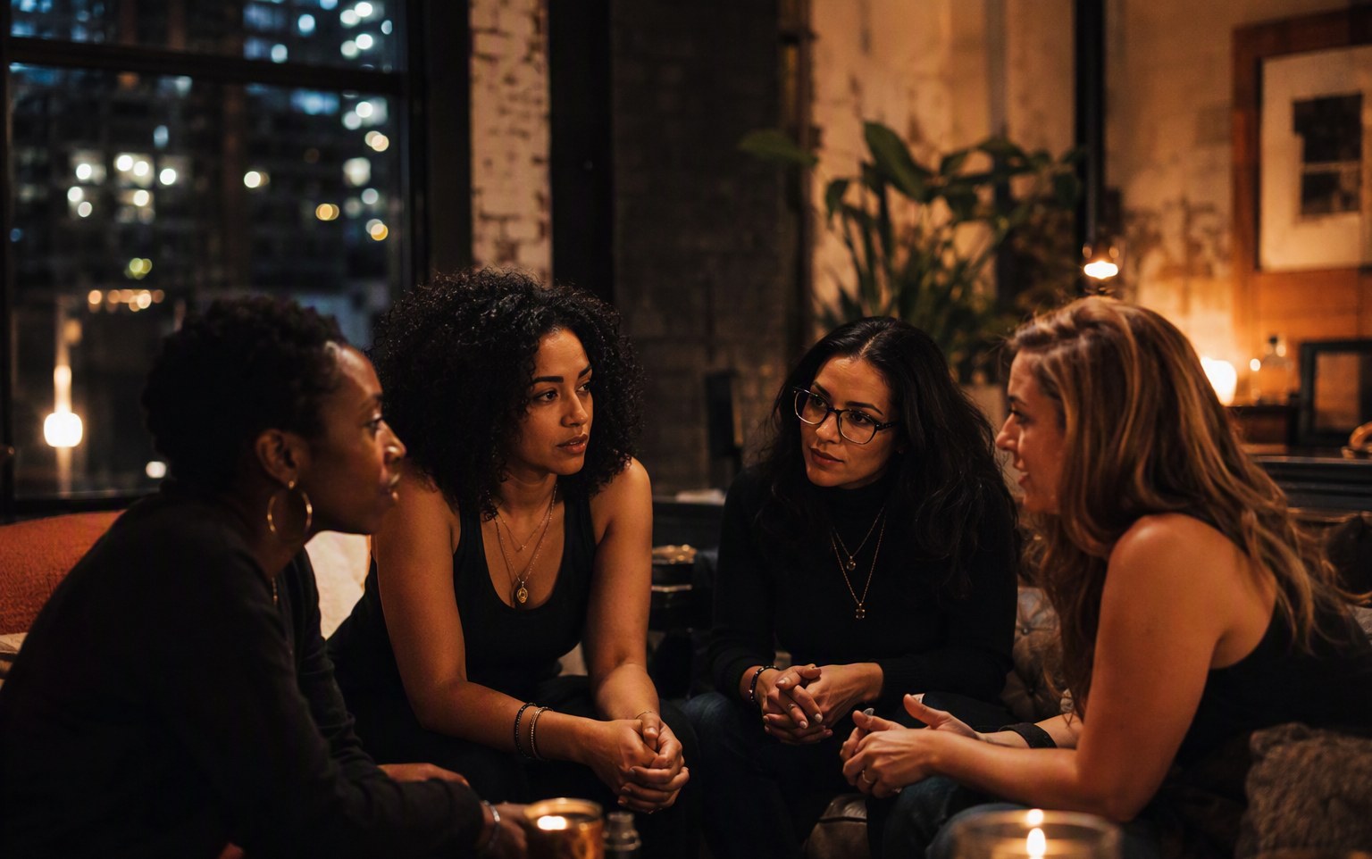 Community starker Frauen im Gespräch